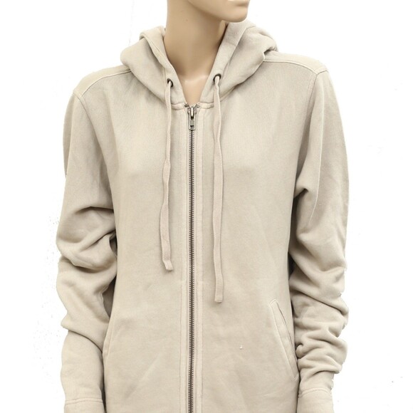Free People Redwood Cardi Jacket Hoodie Top Soft Cotton Zip-up Slouchy S 283974 - Picture 8 of 12